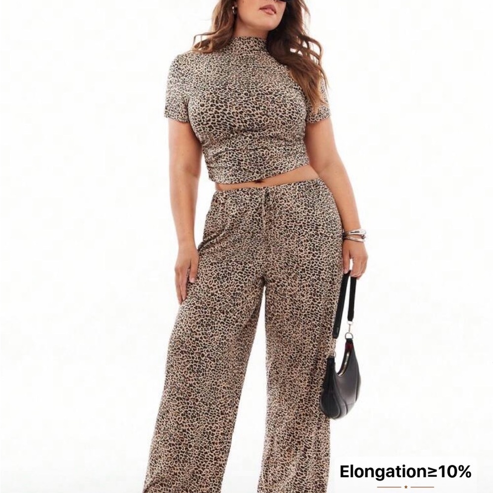 SHEIN Animal Print Set - Black and Tan